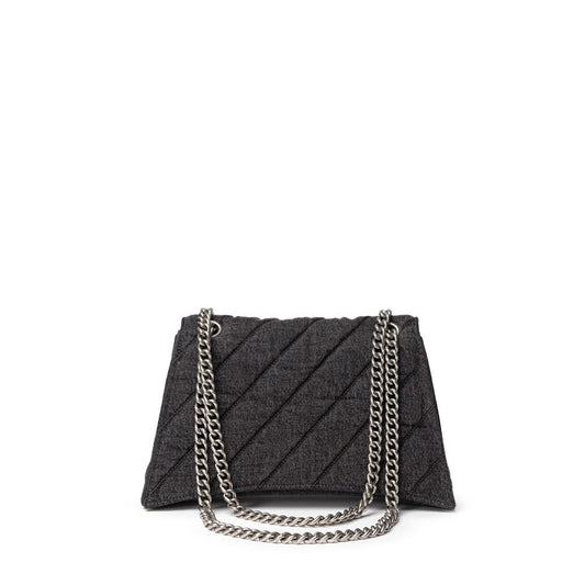 Black Fabric And Leather Shoulder Bag-Balenciaga-LabelTerrace.com