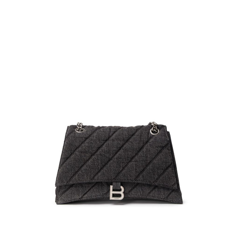 Black Fabric And Leather Shoulder Bag-Balenciaga-LabelTerrace.com