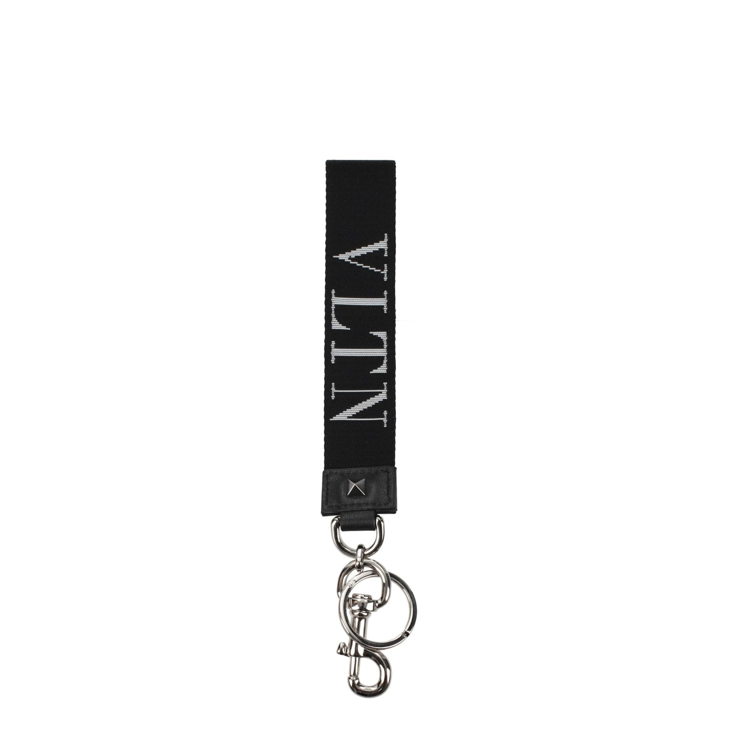 Black Fabric Keychain-Valentino Garavani-LabelTerrace.com