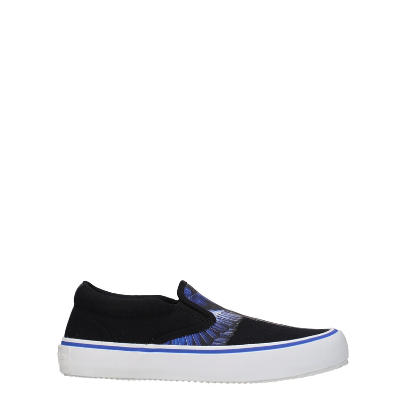 Black Fabric Slip-On Loafers-Marcelo Burlon-LabelTerrace.com