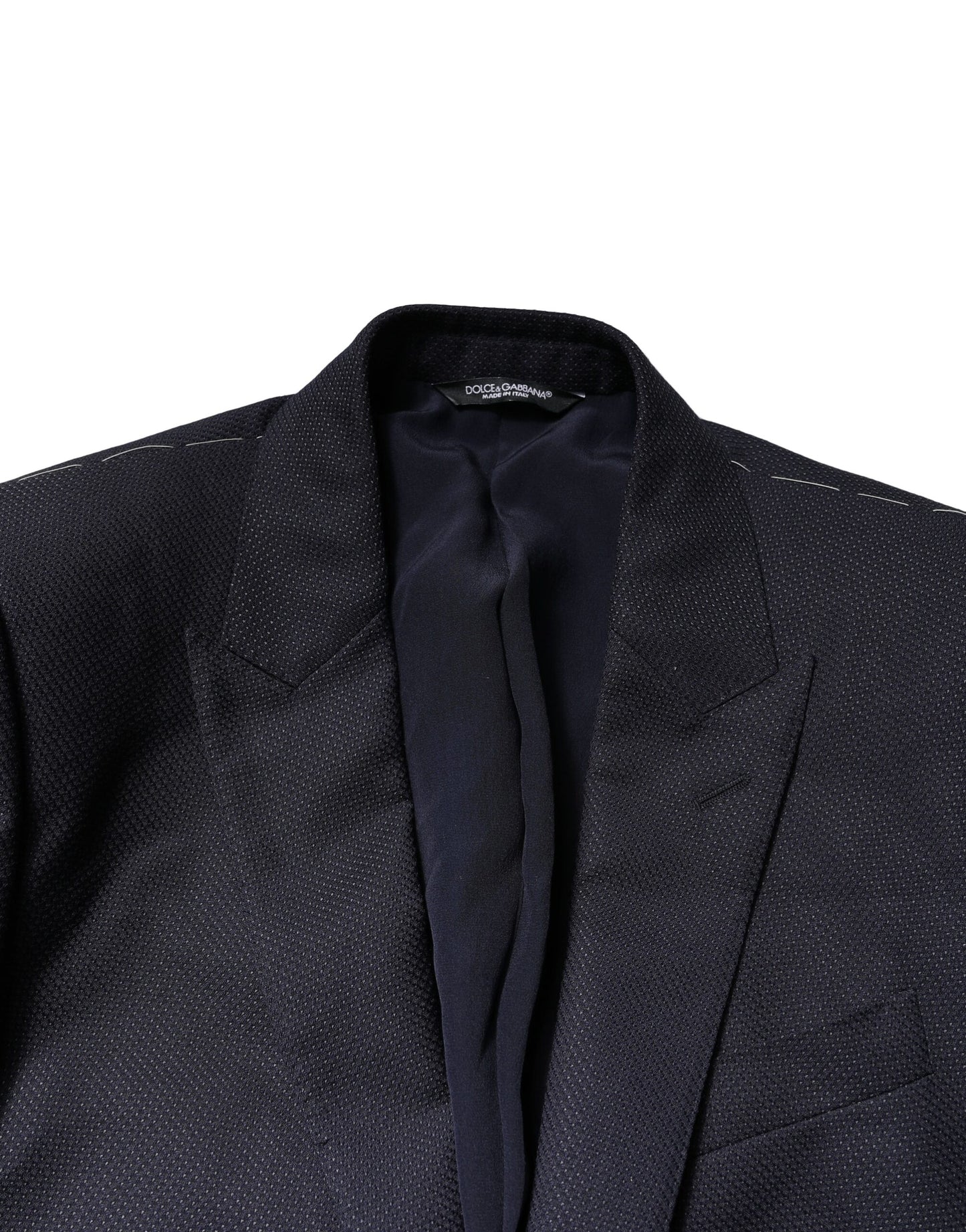 Black Fantasy MARTINI 3 Piece Formal Suit-Dolce & Gabbana-LabelTerrace.com