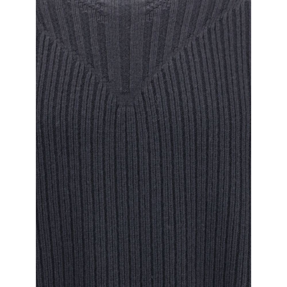 Black Fleece Wool Sweatshirt