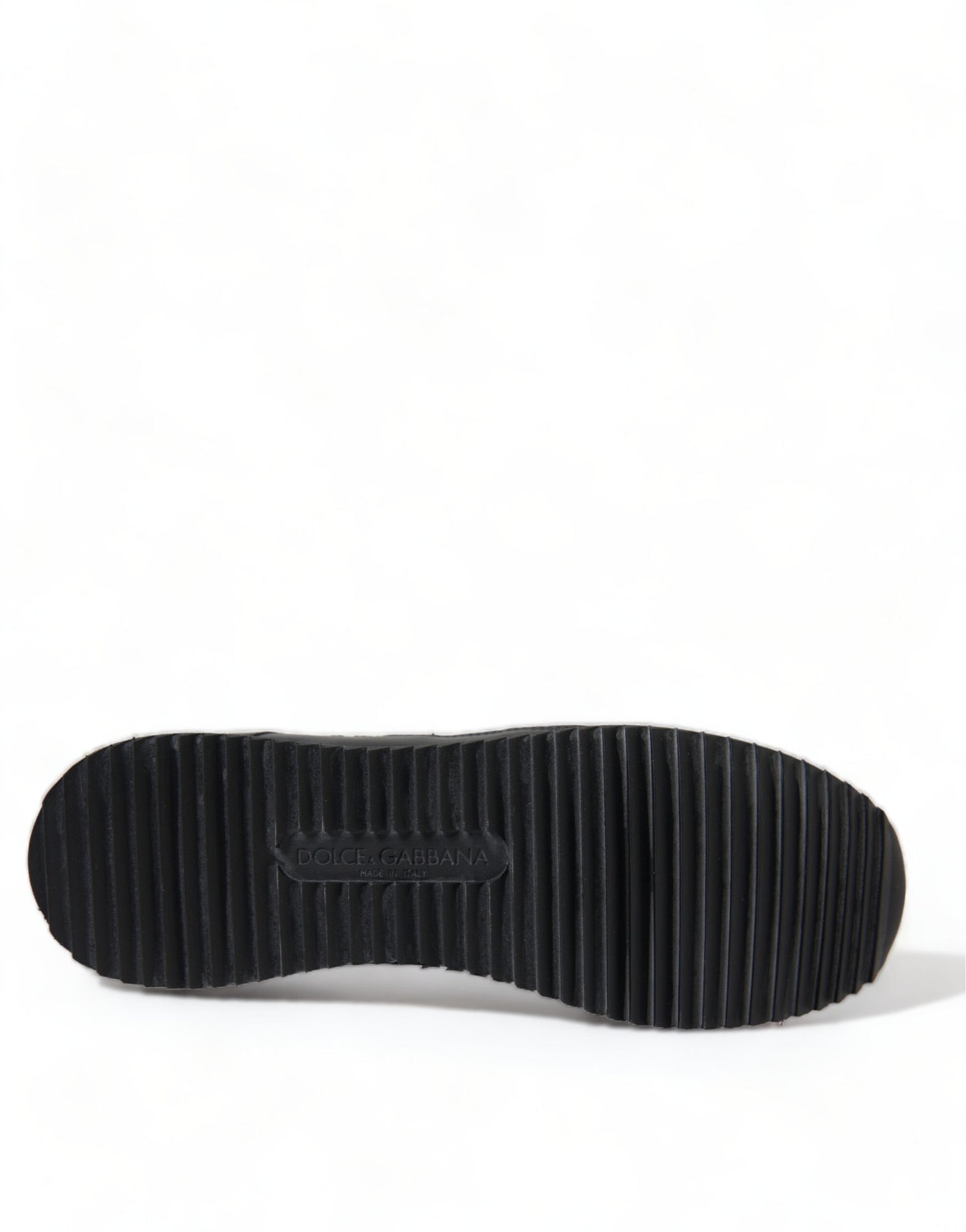 Black Floral Lace Leather Sneakers Shoes-Dolce & Gabbana-LabelTerrace.com