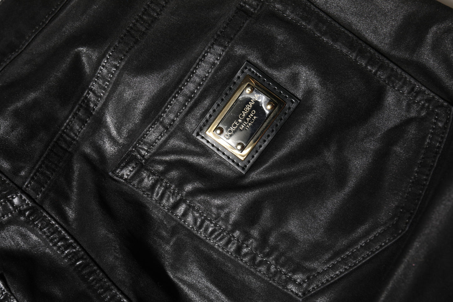 Black GRACE High Waist Skinny Denim Jeans-Dolce & Gabbana-LabelTerrace.com