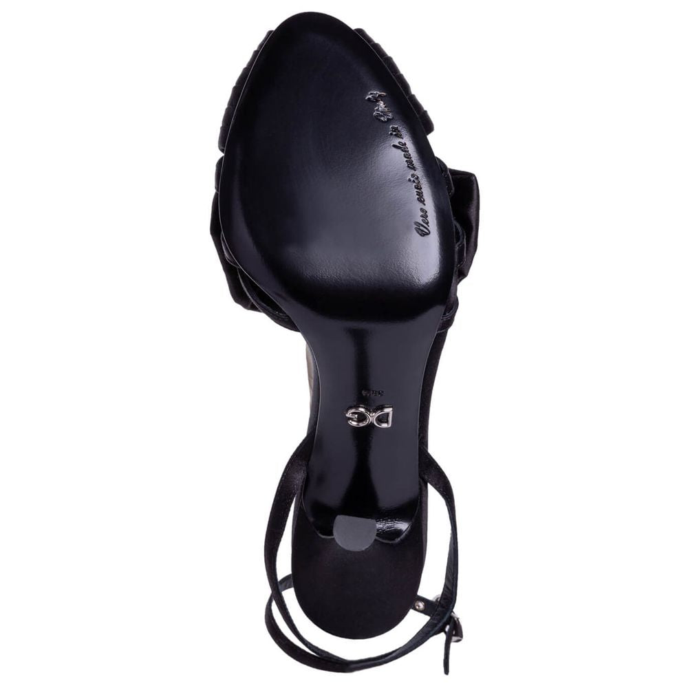 Black Goatskin Sandal-Dolce & Gabbana-LabelTerrace.com