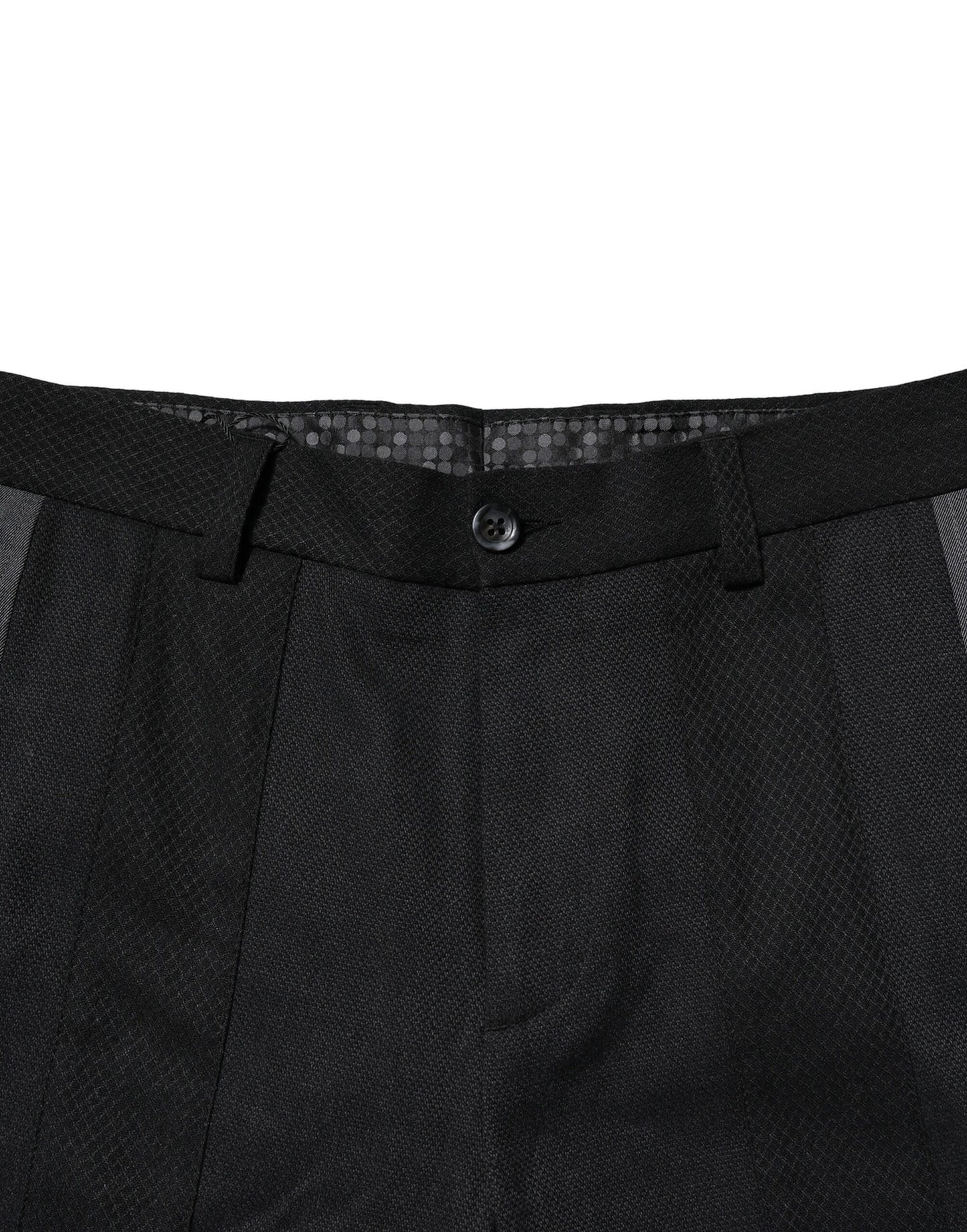 Black Gray Cotton Tapered Men Pants-Dolce & Gabbana-LabelTerrace.com
