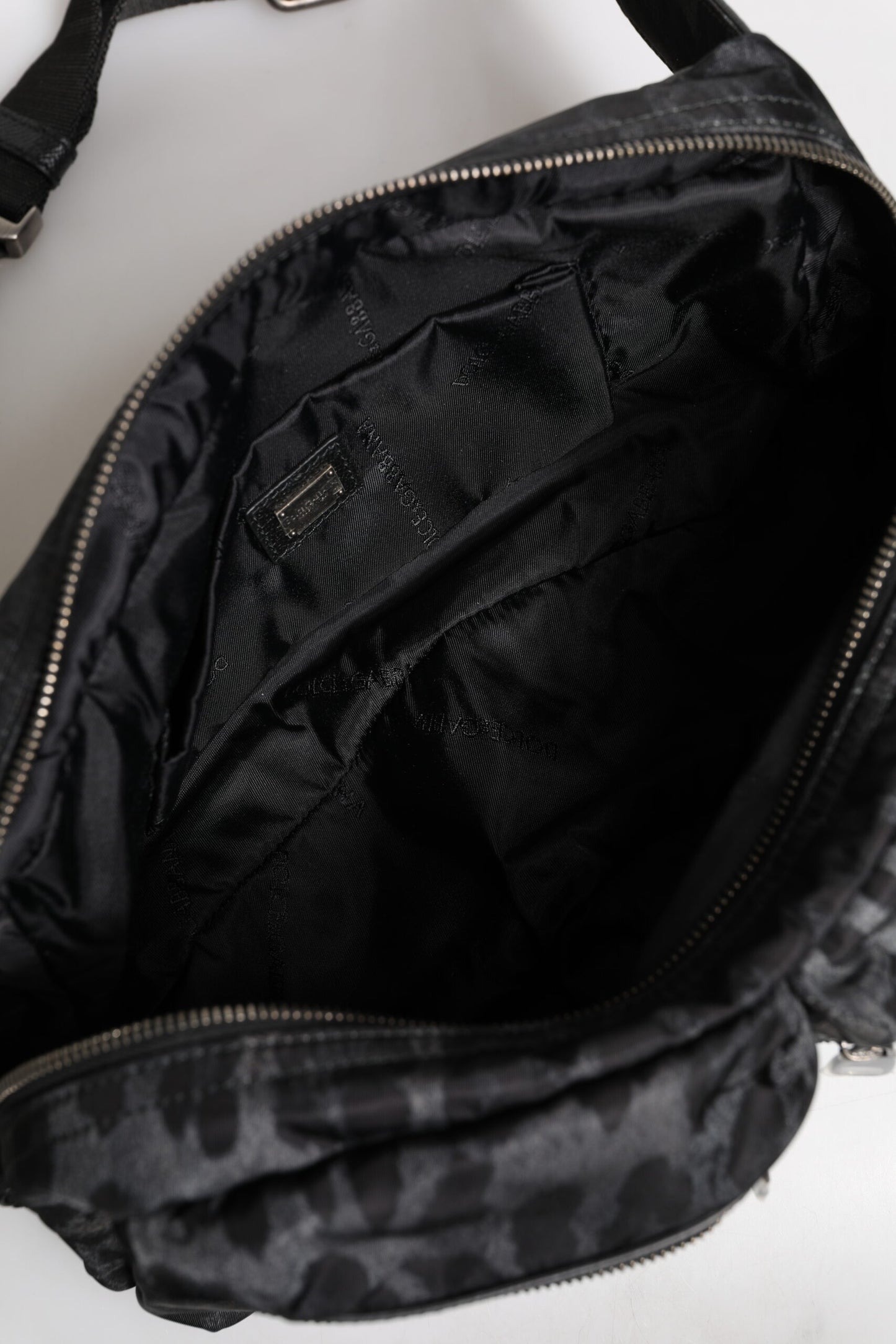 Black Gray Leopard DG Logo Belt Waist Fanny Pack Bag-Dolce & Gabbana-LabelTerrace.com