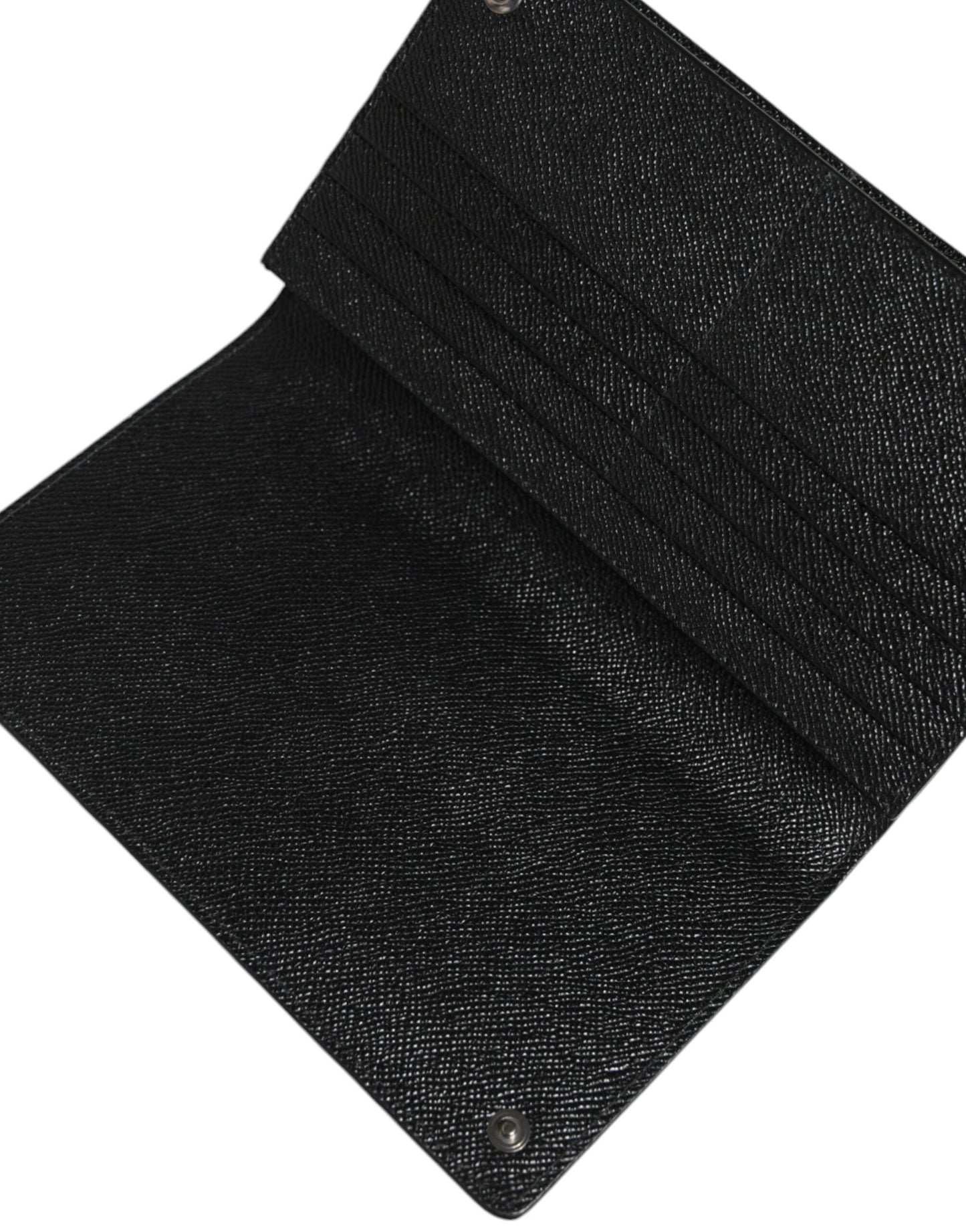 Black Gray Leopard Leather Bifold Card Slot Crossbody Bag-Dolce & Gabbana-LabelTerrace.com