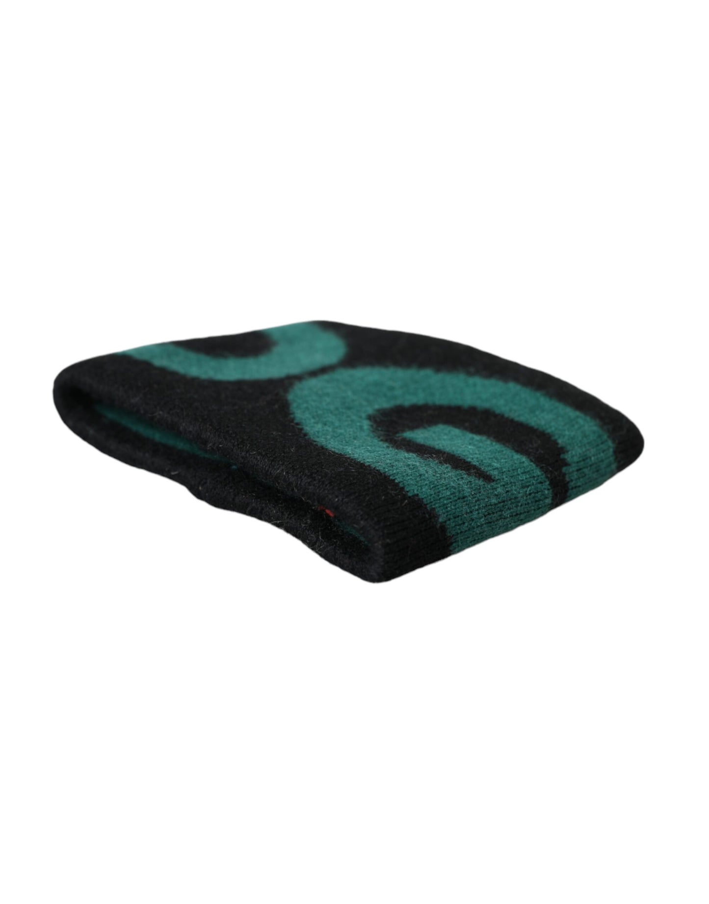 Black Green Wool Logo #DGMILLENNIALS Wristband-Dolce & Gabbana-LabelTerrace.com