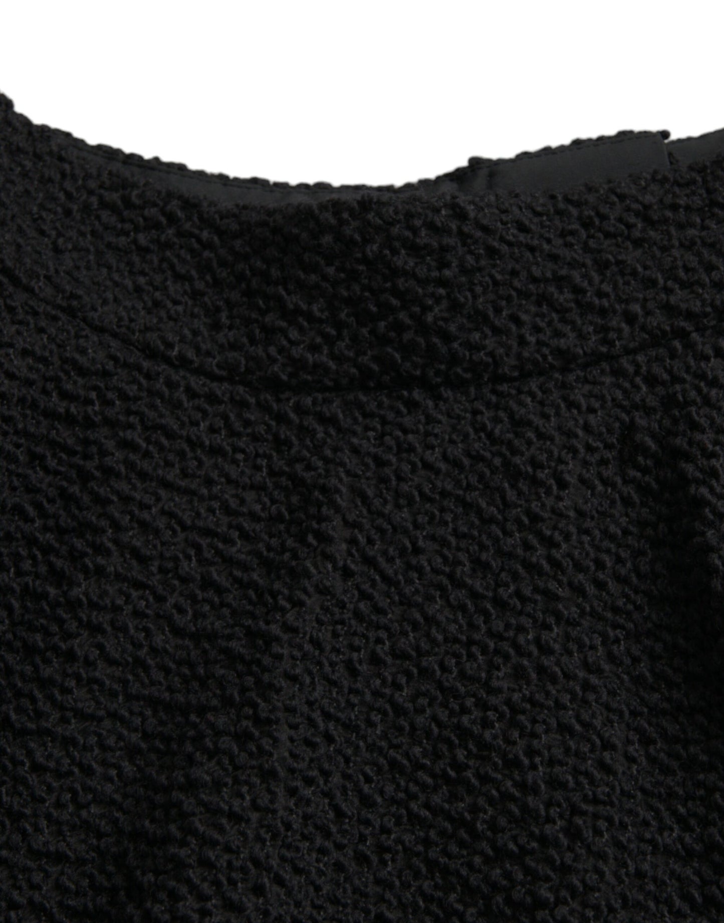 Black High Waist A-line Knee Length Skirt-Dolce & Gabbana-LabelTerrace.com