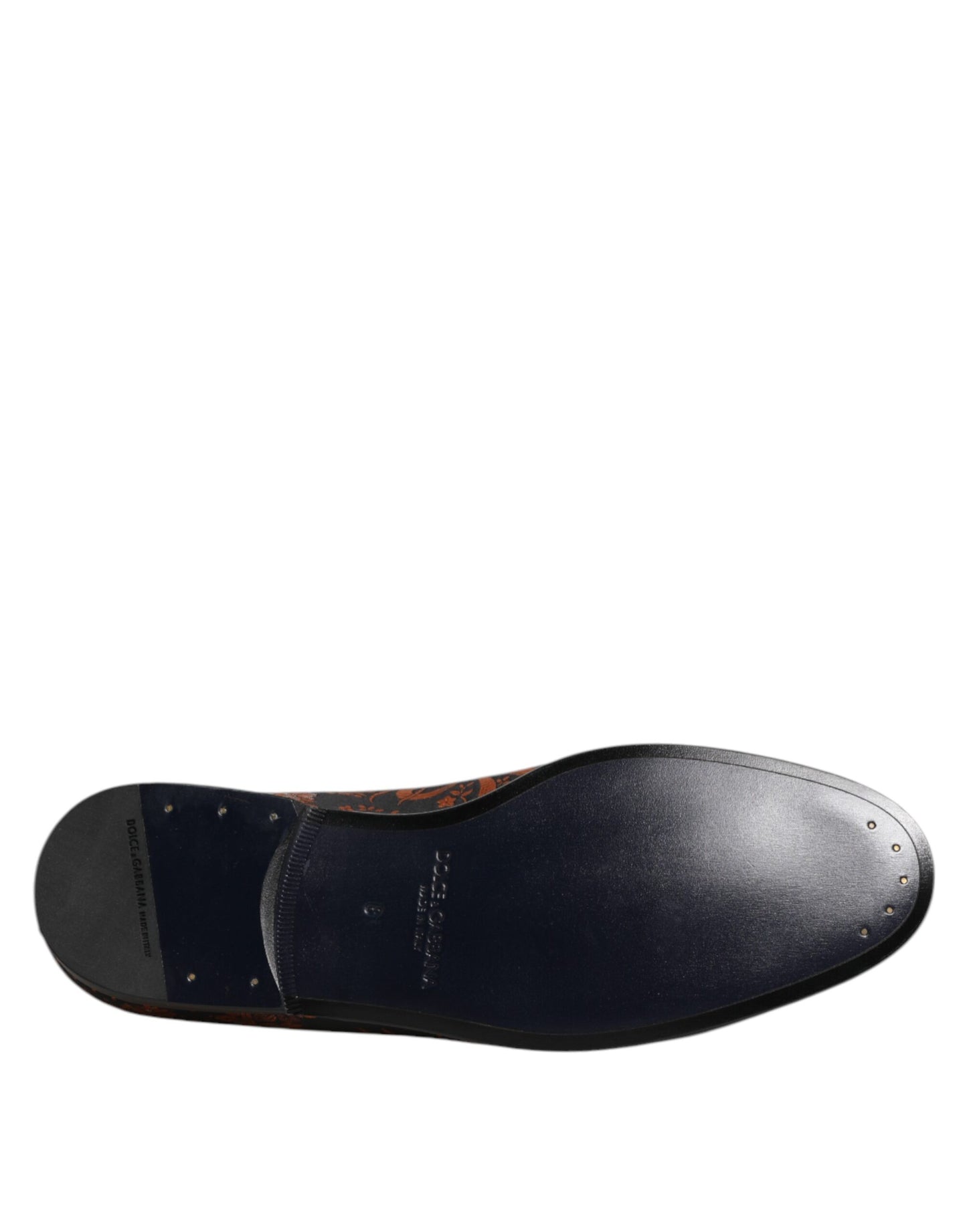 Black Jacquard Polyester Slip On Loafers Shoes-Dolce & Gabbana-LabelTerrace.com