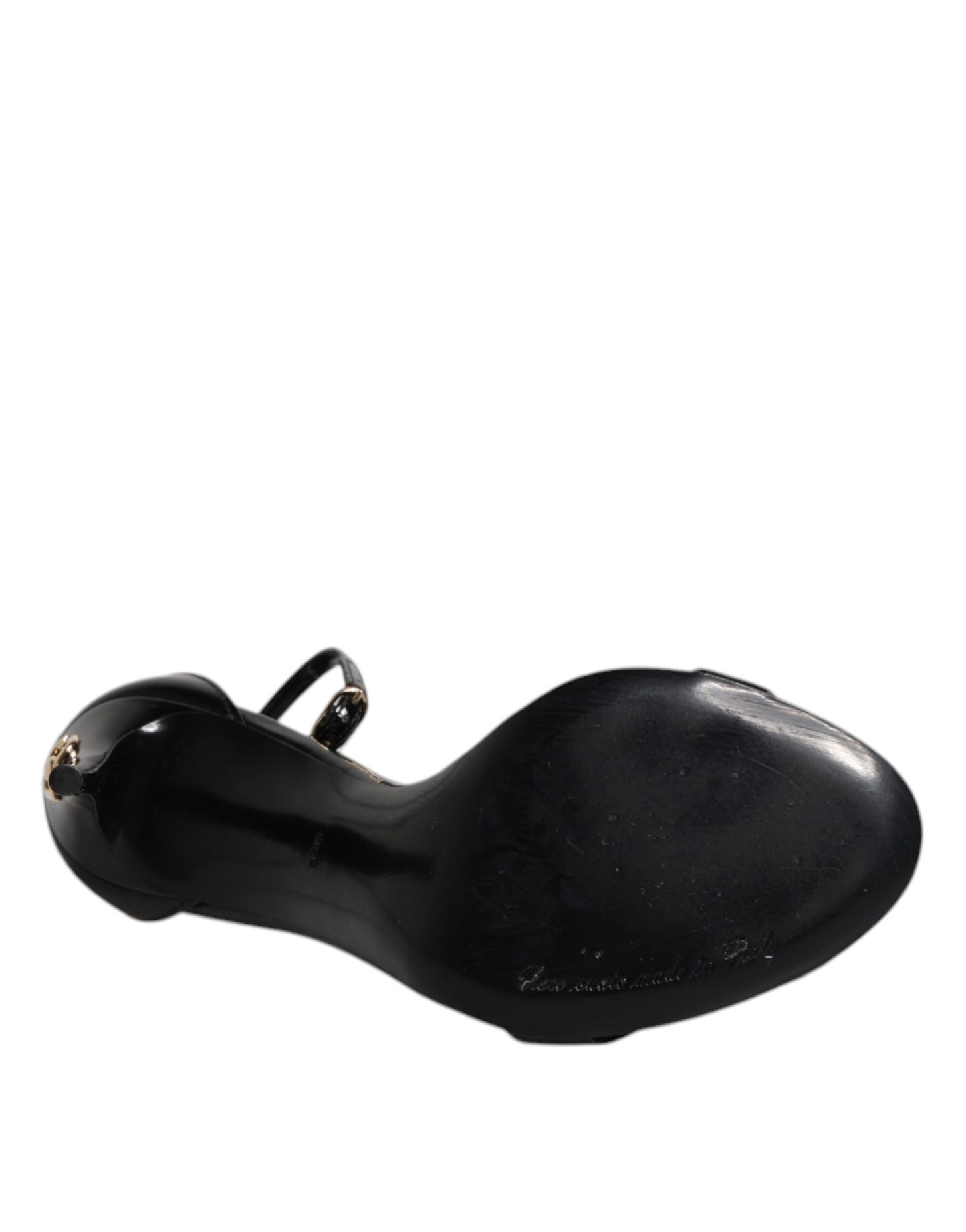 Black KEIRA Heels Ankle Strap Sandals Shoes-Dolce & Gabbana-LabelTerrace.com
