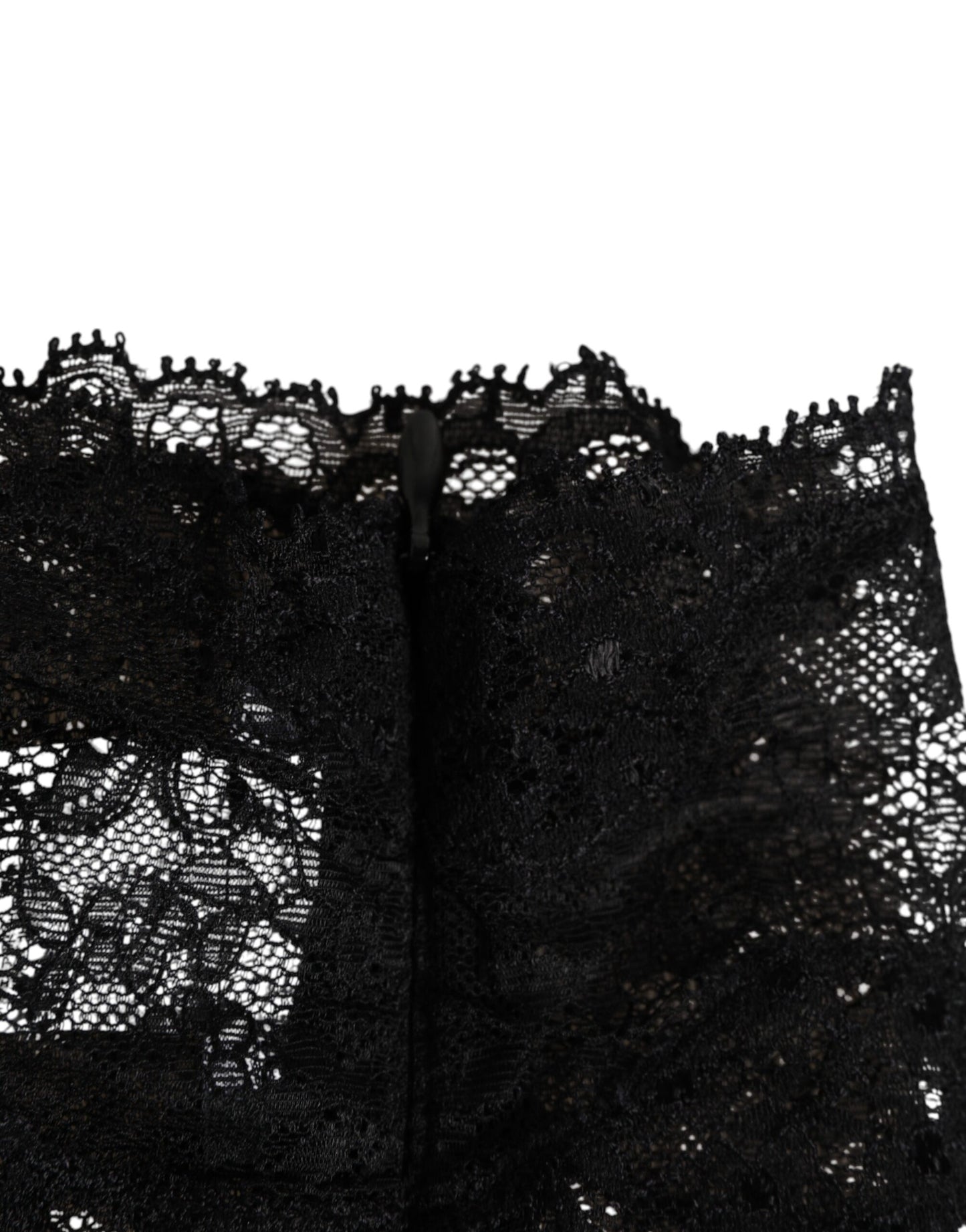 Black Lace Bandeau Bustier Top Sheer Stretch Underwear-Dolce & Gabbana-LabelTerrace.com