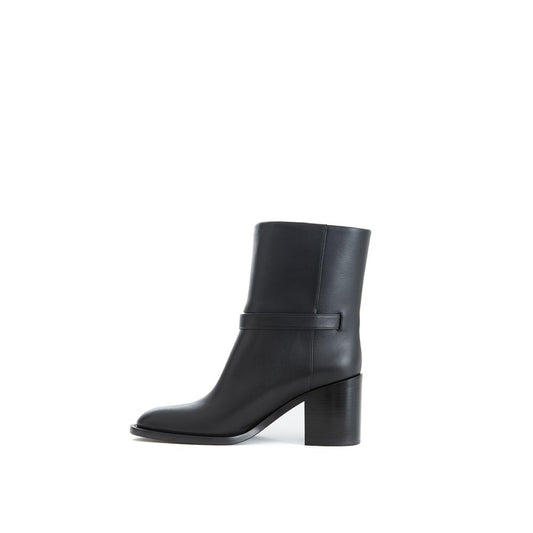 Black Leather Boot-Burberry-LabelTerrace.com