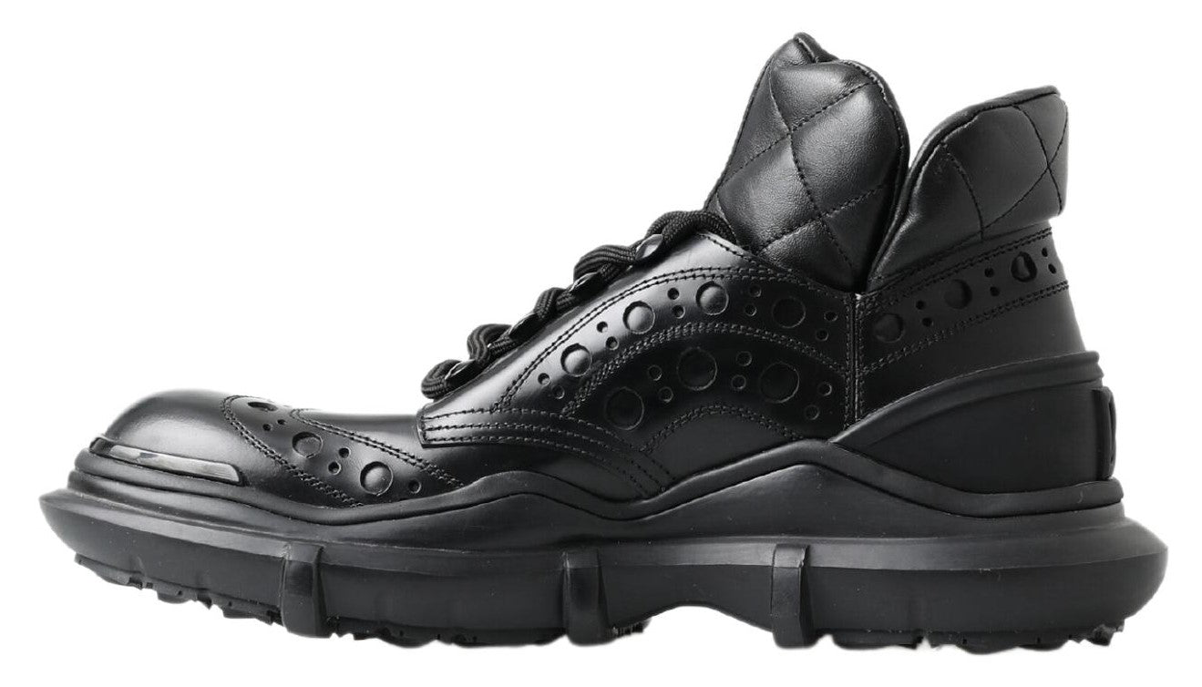 Black Leather Ankle Casual Boots-Dolce & Gabbana-LabelTerrace.com