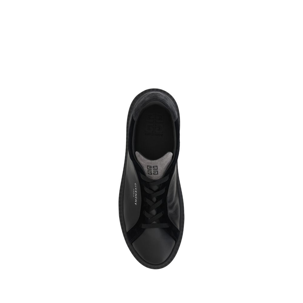 Black Leather G Set Sneakers-Givenchy-LabelTerrace.com