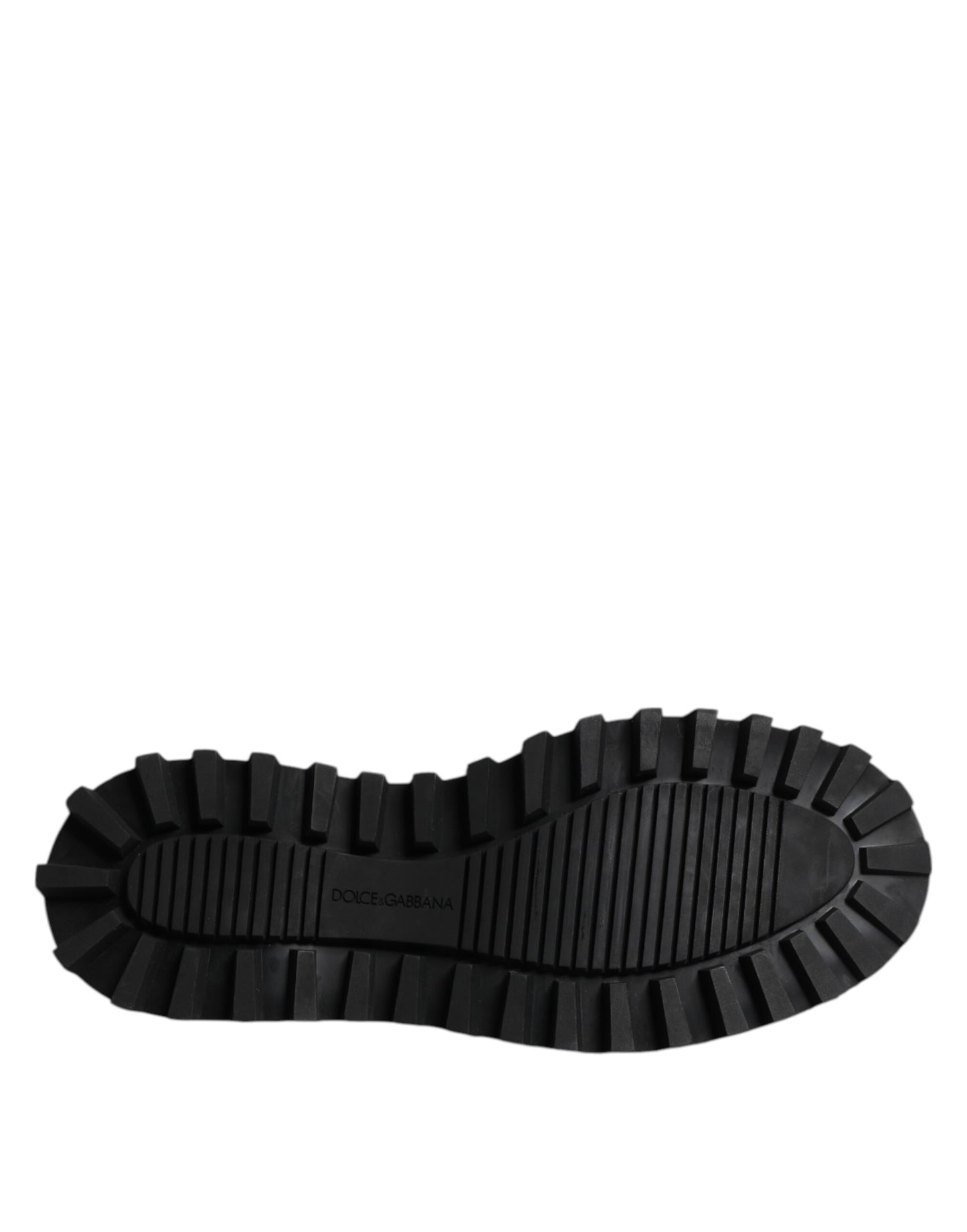 Black Leather Lace Up Derby Men Dress Shoes-Dolce & Gabbana-LabelTerrace.com