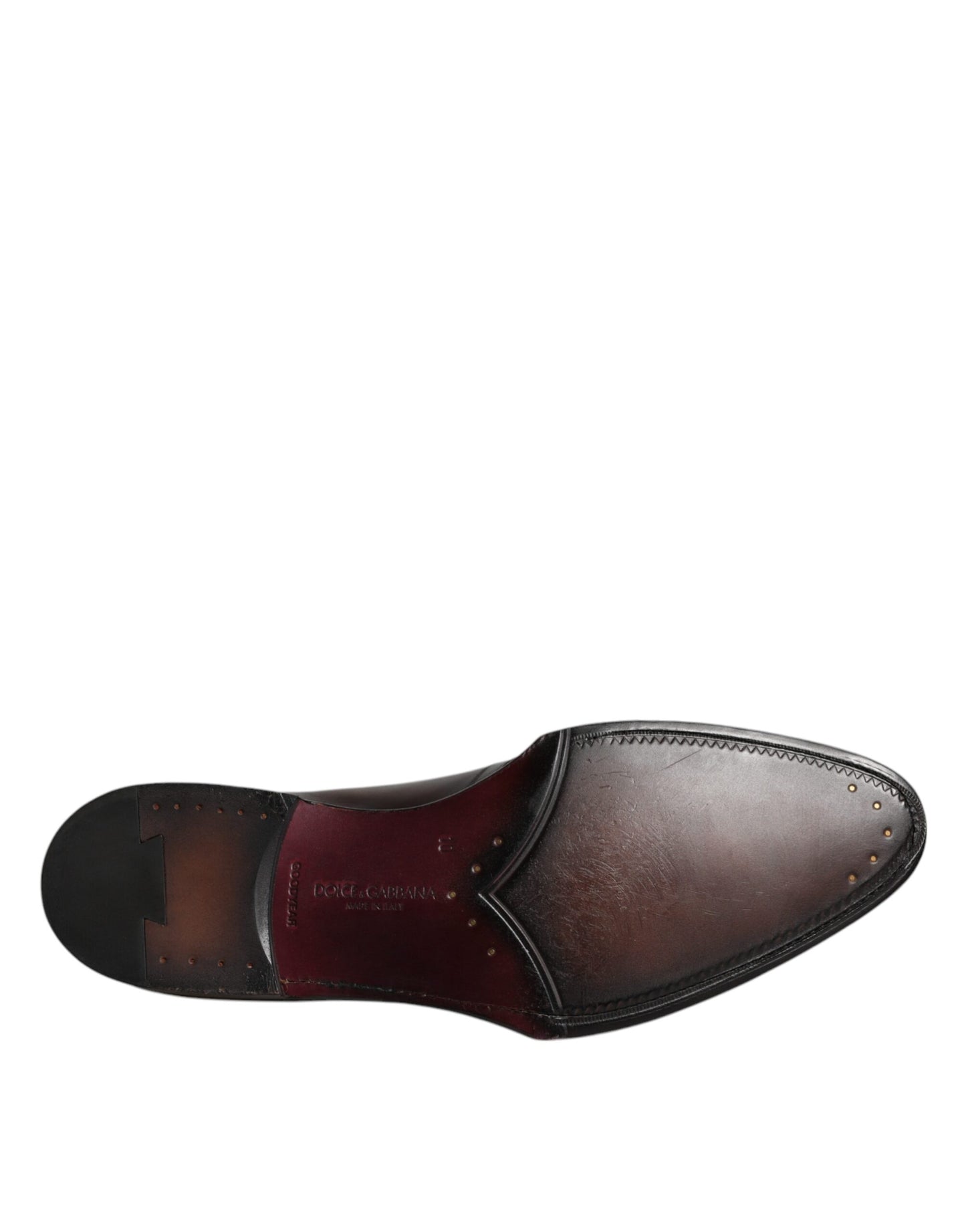 Black Leather Lace Up Men Derby Formal Shoes-Dolce & Gabbana-LabelTerrace.com