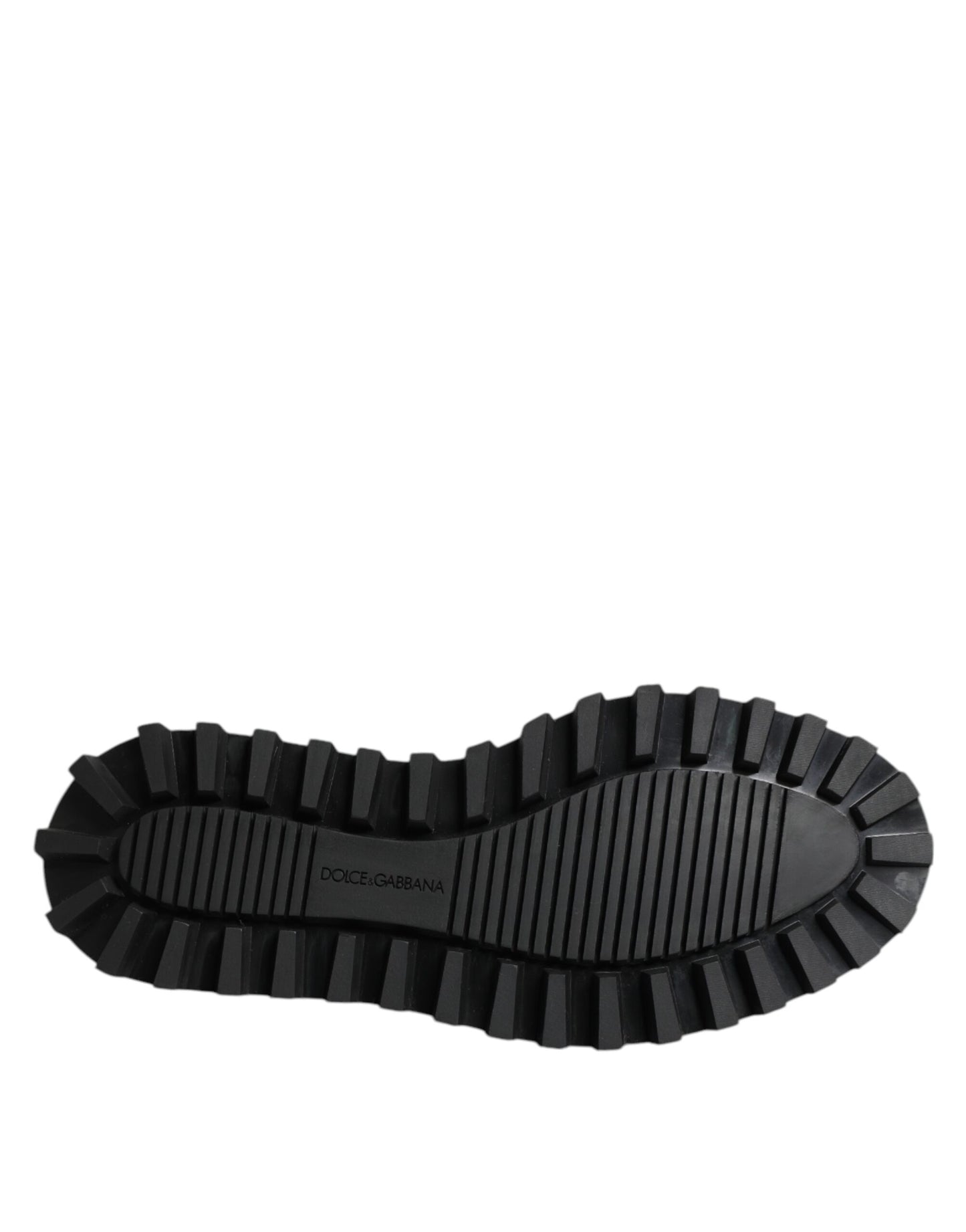 Black Leather Lace Up Trekking Dress Shoes-Dolce & Gabbana-LabelTerrace.com