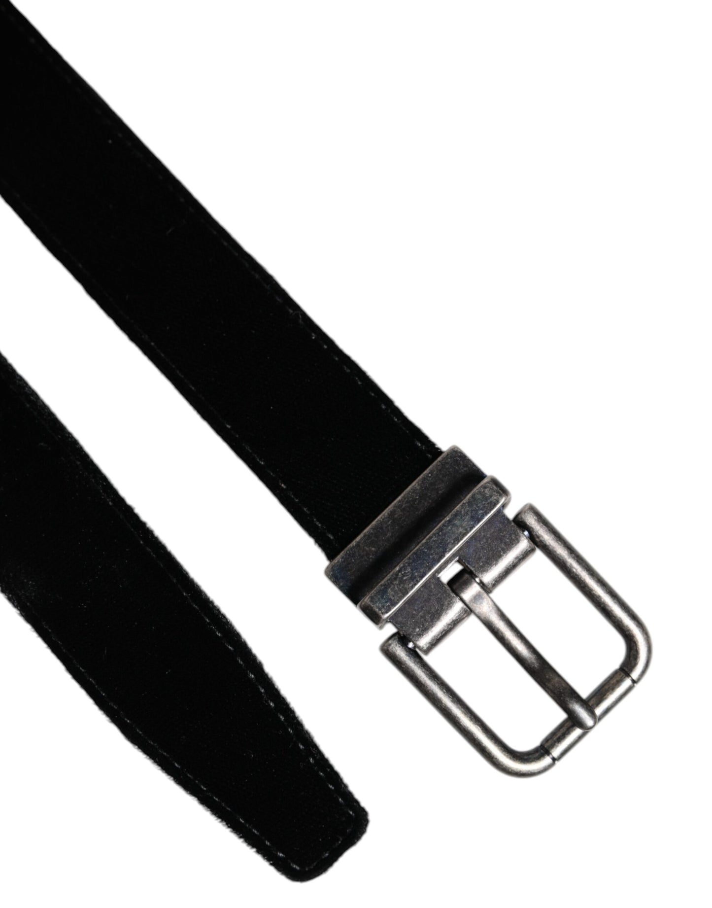 Black Leather Metal Buckle Classic Belt-Dolce & Gabbana-LabelTerrace.com