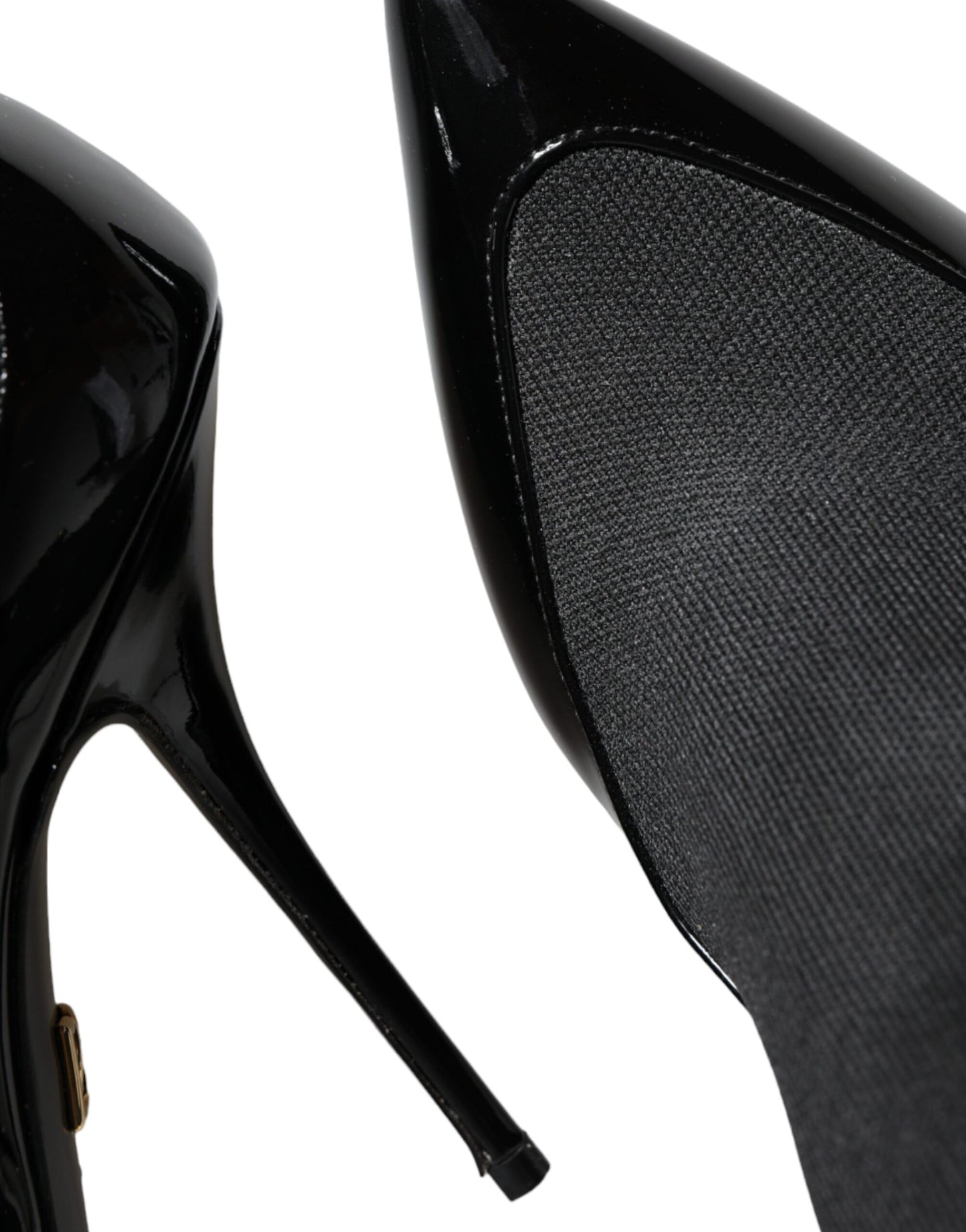 Black Leather Stilettos Booties Socks Shoes-Dolce & Gabbana-LabelTerrace.com