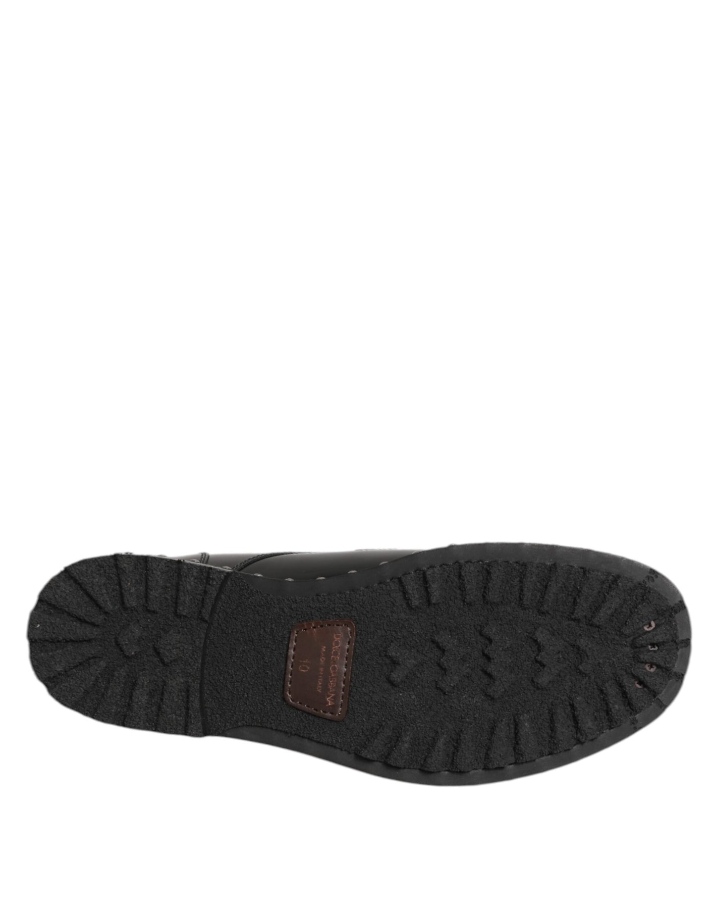 Black Leather Studded Men Formal Derby Shoes