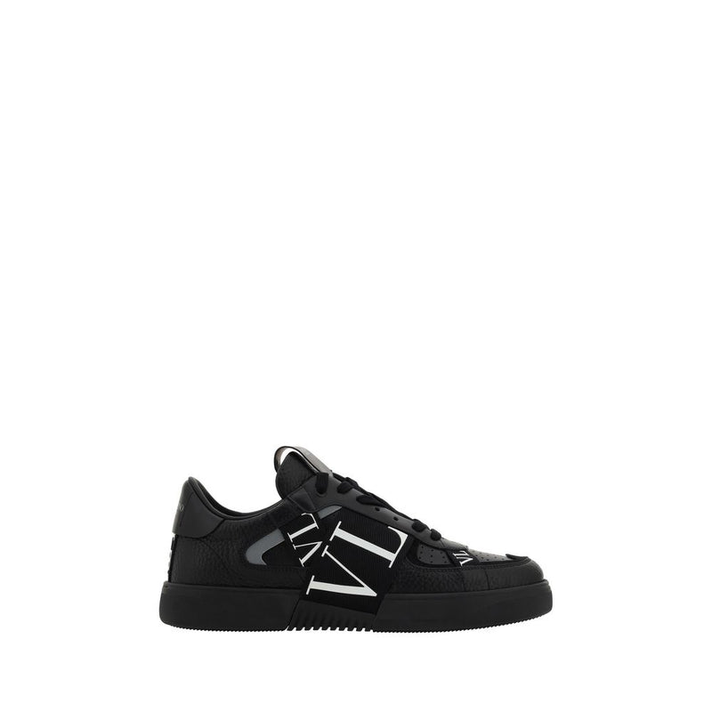 Black Leather VL7N Sneakers-Valentino Garavani-LabelTerrace.com