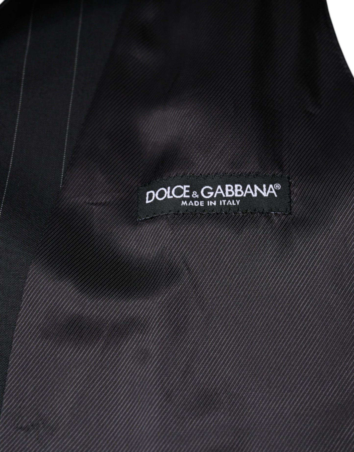 Black Leather Waistcoat Dress Formal Vest-Dolce & Gabbana-LabelTerrace.com