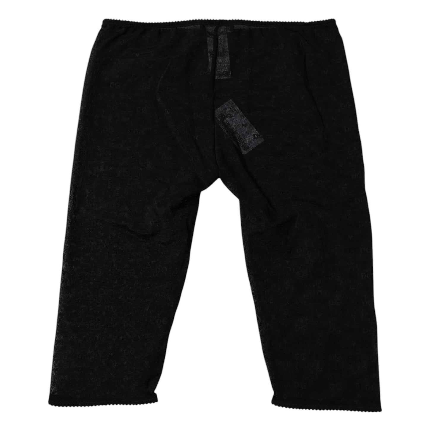 Black Logo Lace Lingerie Cropped Tight Underwear-Dolce & Gabbana-LabelTerrace.com