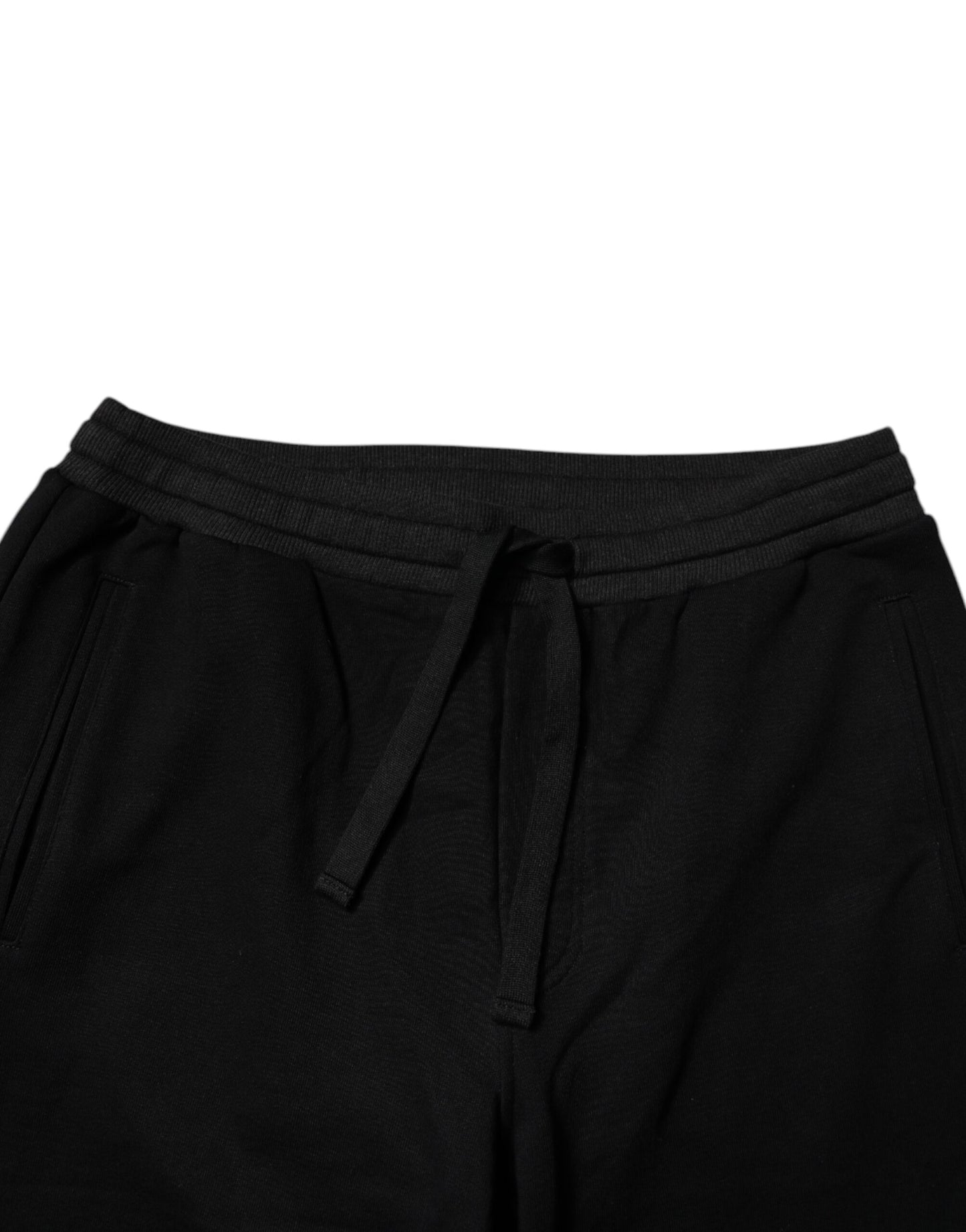 Black Logo Men Jogger Cotton Sweatpants Pants