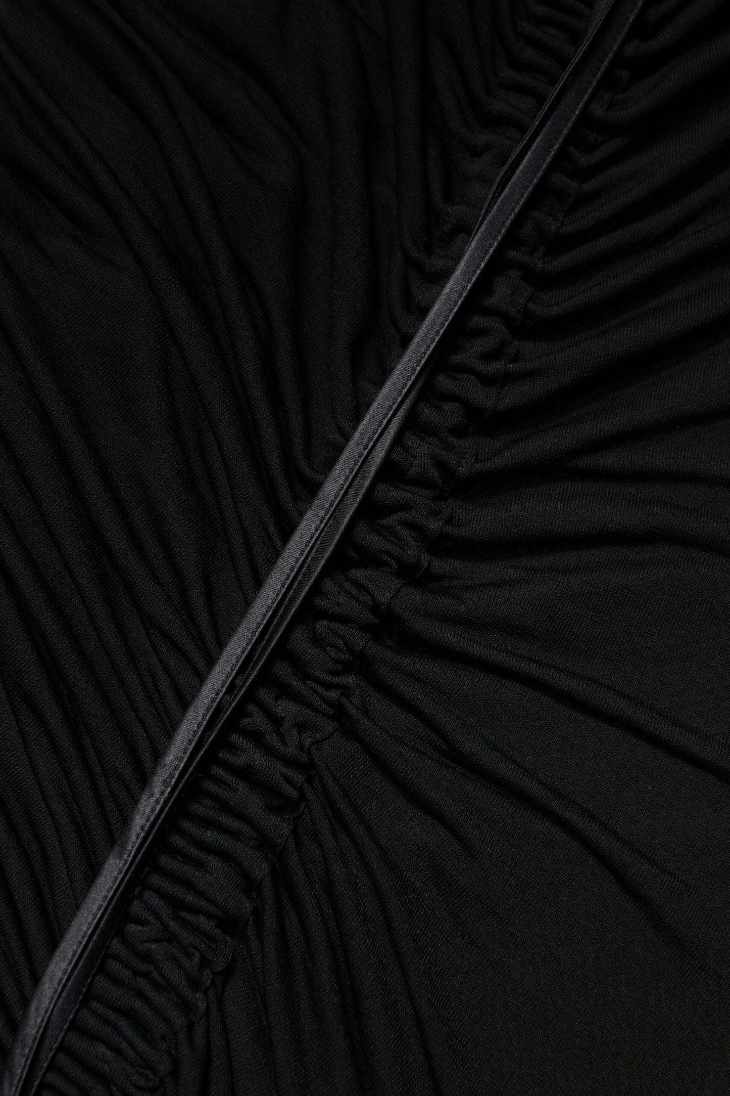 Black Mesh Trim Bodycon Long Sheath Dress-Dolce & Gabbana-LabelTerrace.com