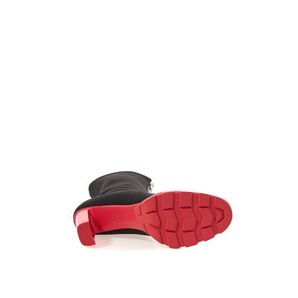 Black Neoprene Boot-Alexander McQueen-LabelTerrace.com