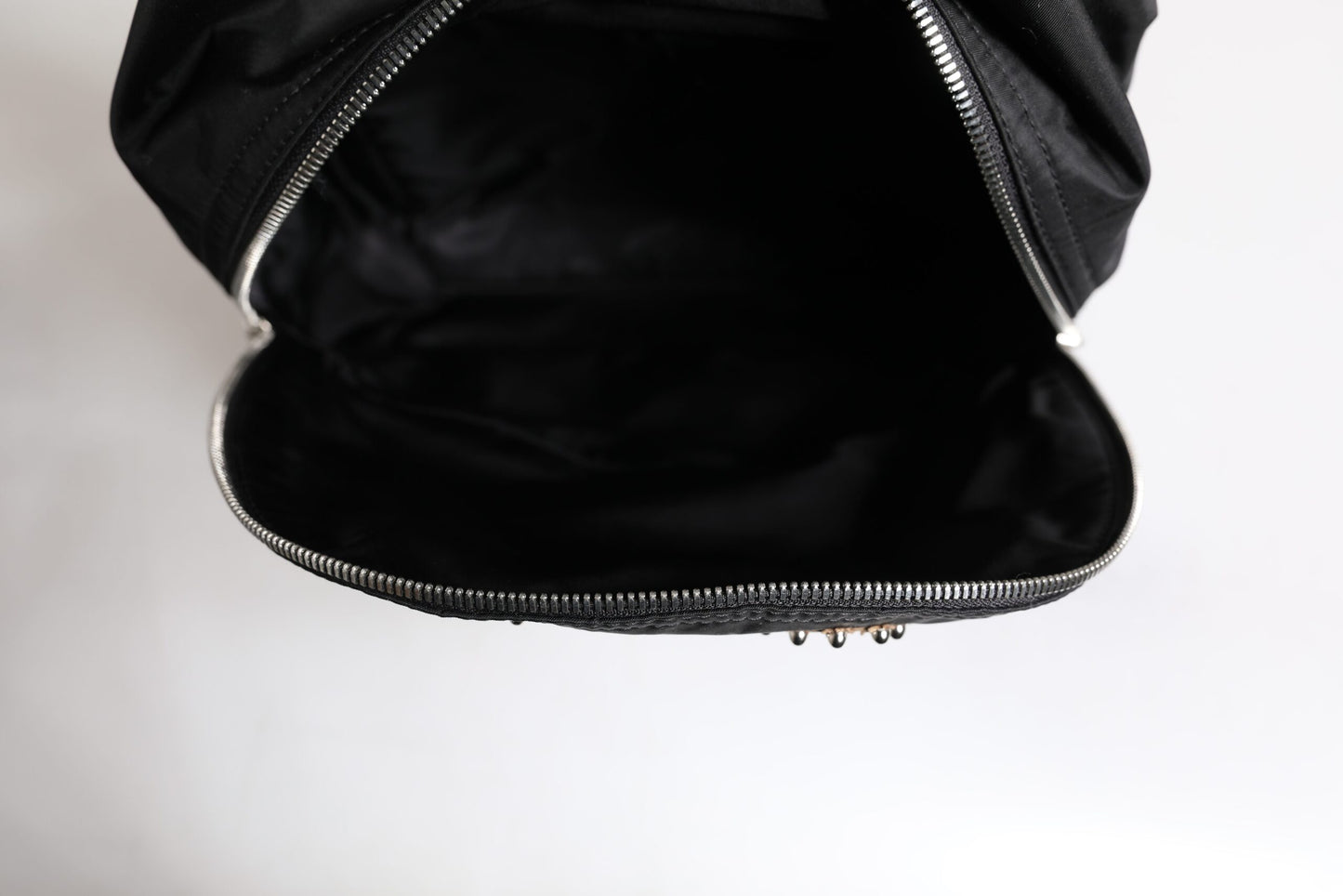 Black Nylon #DGFAMILY Embellished Backpack VULCANO Bag-Dolce & Gabbana-LabelTerrace.com