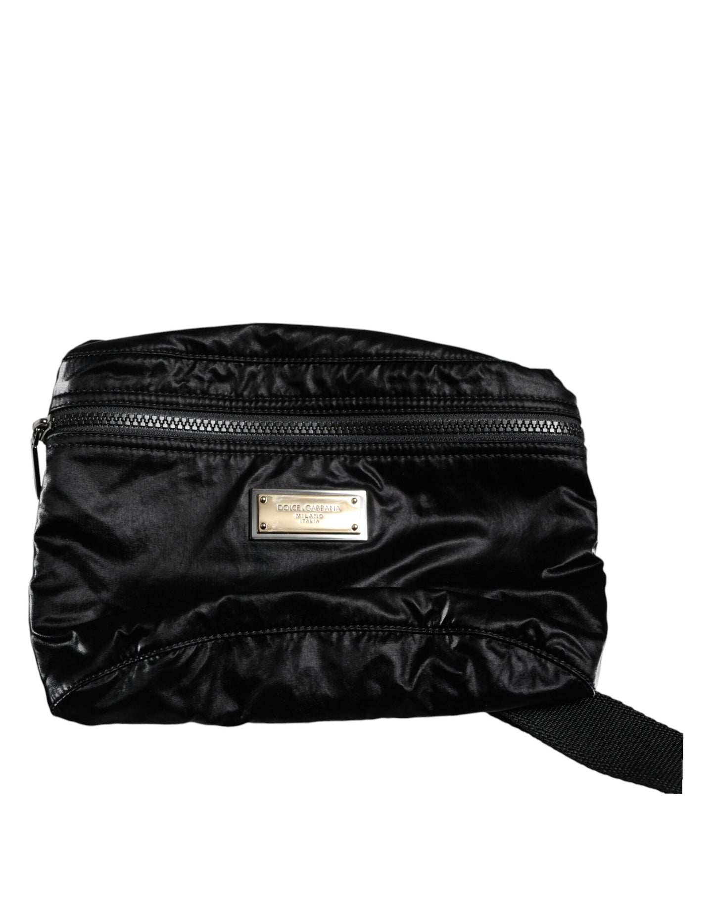 Black Nylon Fabric Belt Waist Fanny Pack Bag-Dolce & Gabbana-LabelTerrace.com