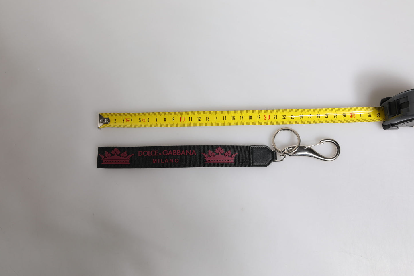 Black Nylon Logo DG Crown Men's Holder Keychain Keyring-Dolce & Gabbana-LabelTerrace.com