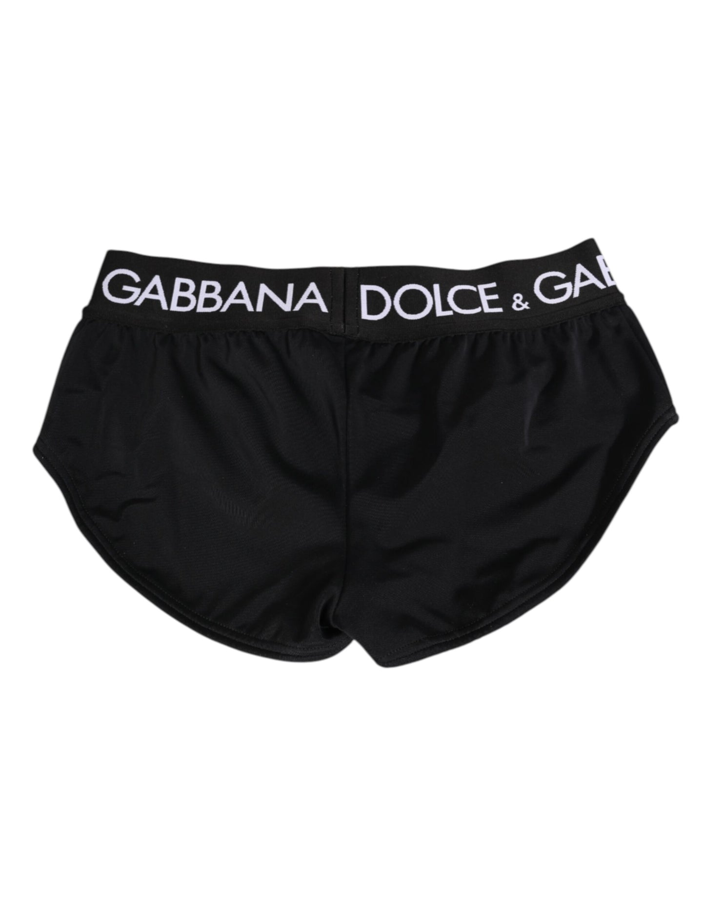 Black Nylon Logo Waistband Shorts Underwear-Dolce & Gabbana-LabelTerrace.com