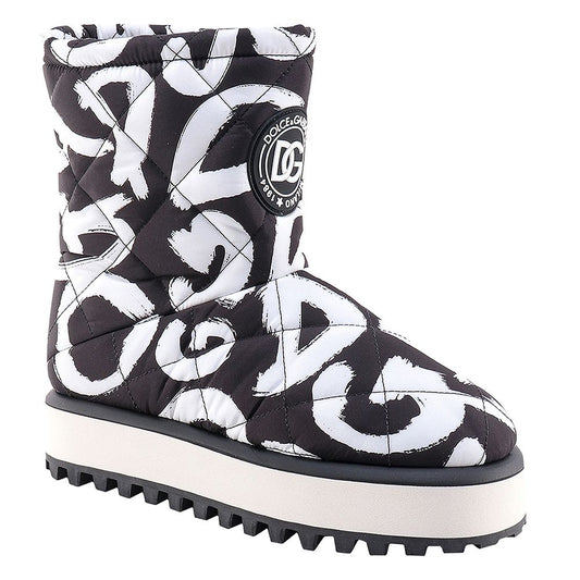 Black Nylon Men Boot-Dolce & Gabbana-LabelTerrace.com