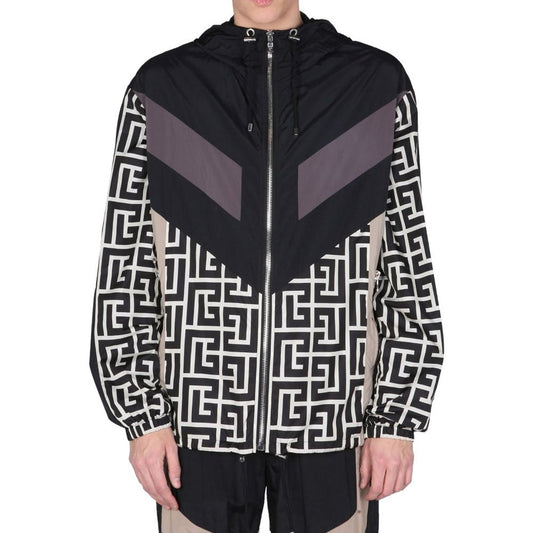 Nylon Monogram Jacket-Balmain-LabelTerrace.com