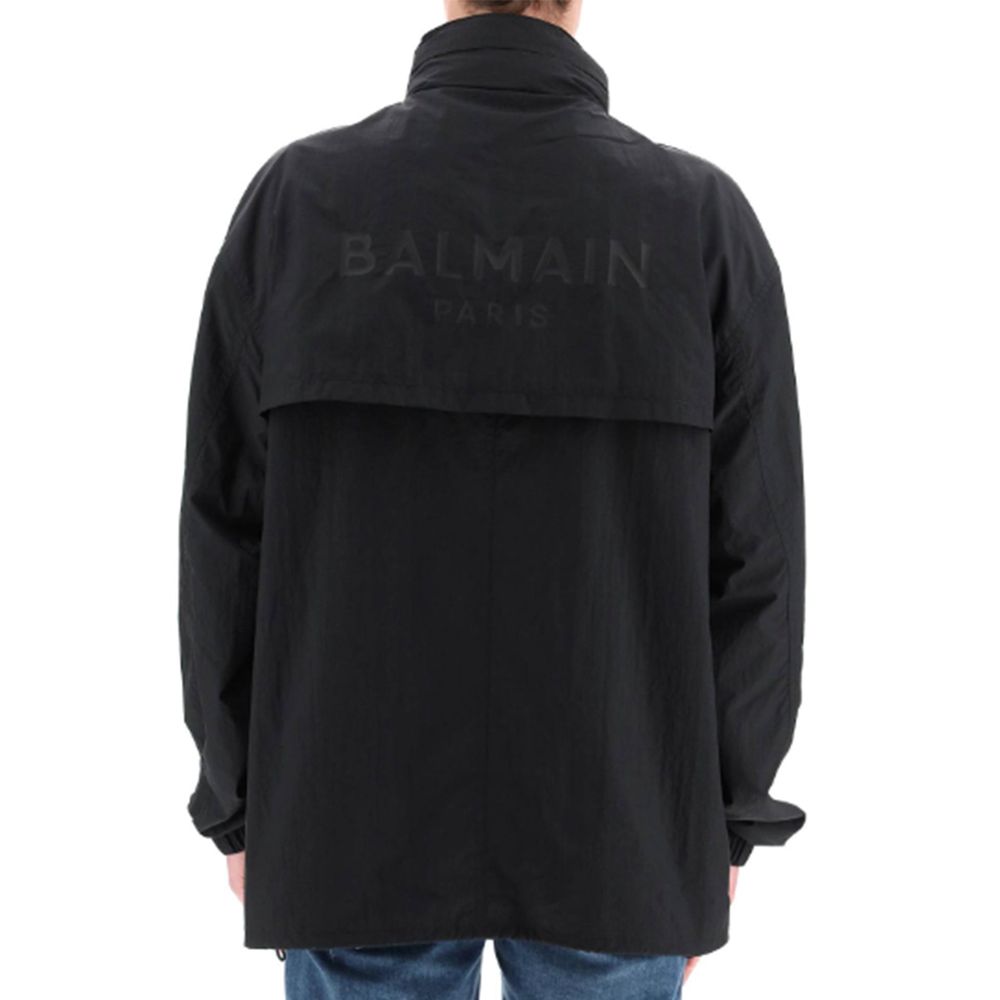Nylon Logo Jacket-Balmain-LabelTerrace.com