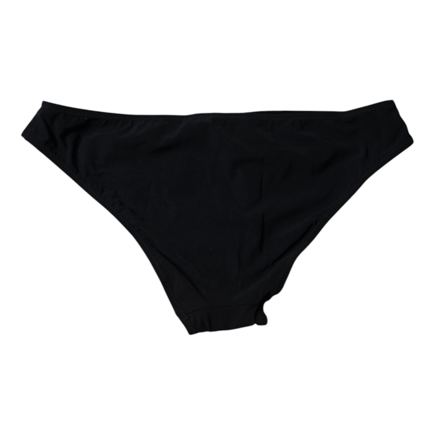Black Nylon Stretch Mid Waist Panty Underwear-Dolce & Gabbana-LabelTerrace.com