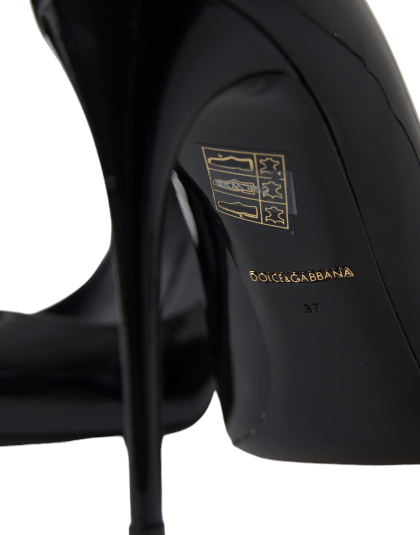 Black Patent Leather Pumps Heels Shoes-Dolce & Gabbana-LabelTerrace.com