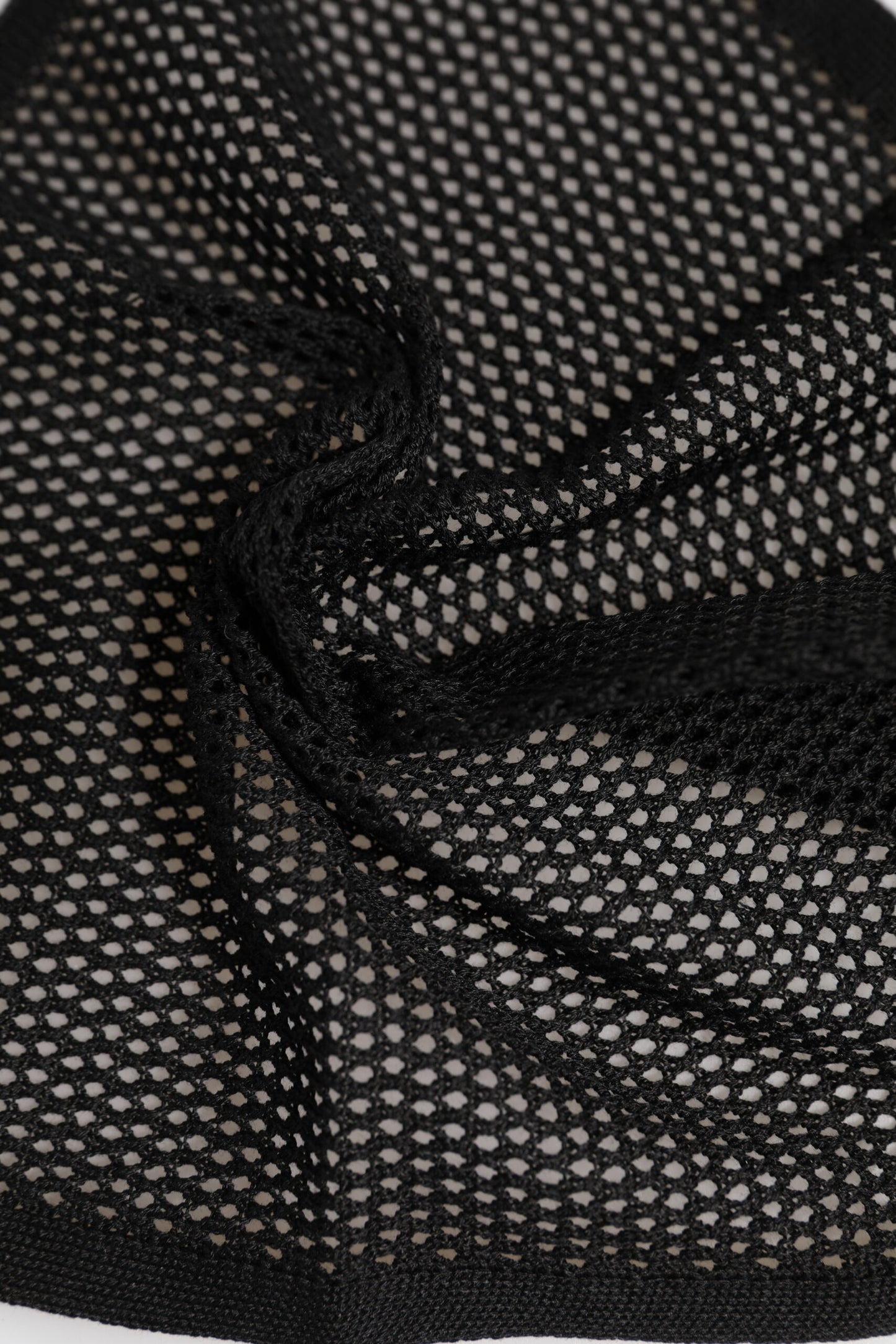 Black Patterned Cotton Square Foulard Scarf-Dolce & Gabbana-LabelTerrace.com