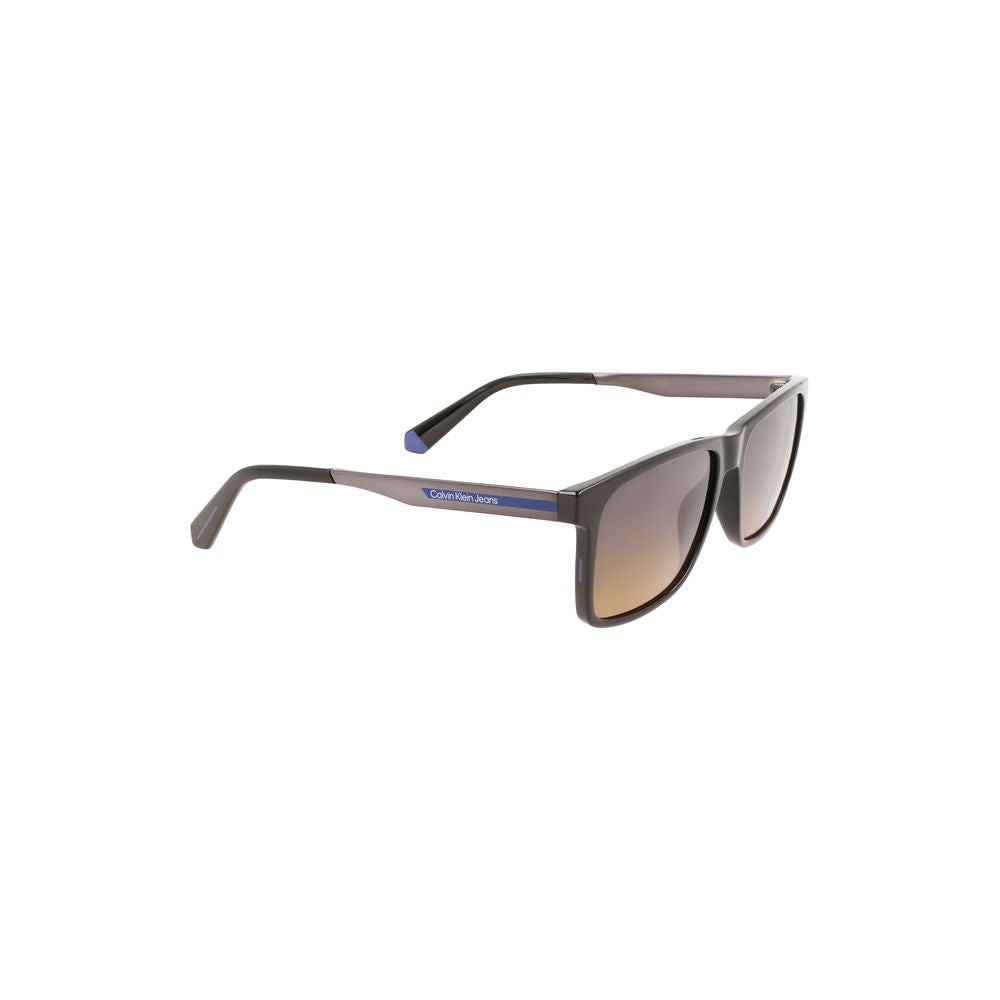 Black Plastic Men Sunglass-Calvin Klein-LabelTerrace.com