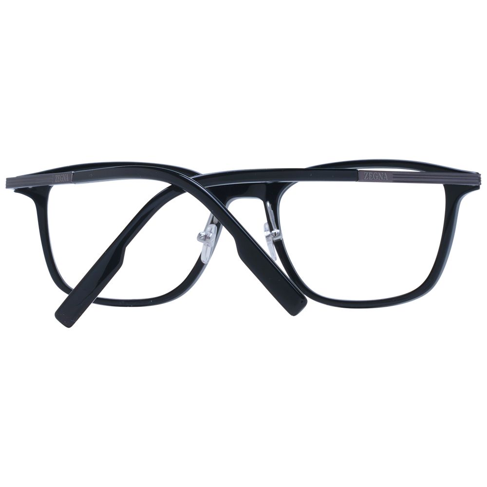 Black Plastic & Titanium Glasses (Frames)