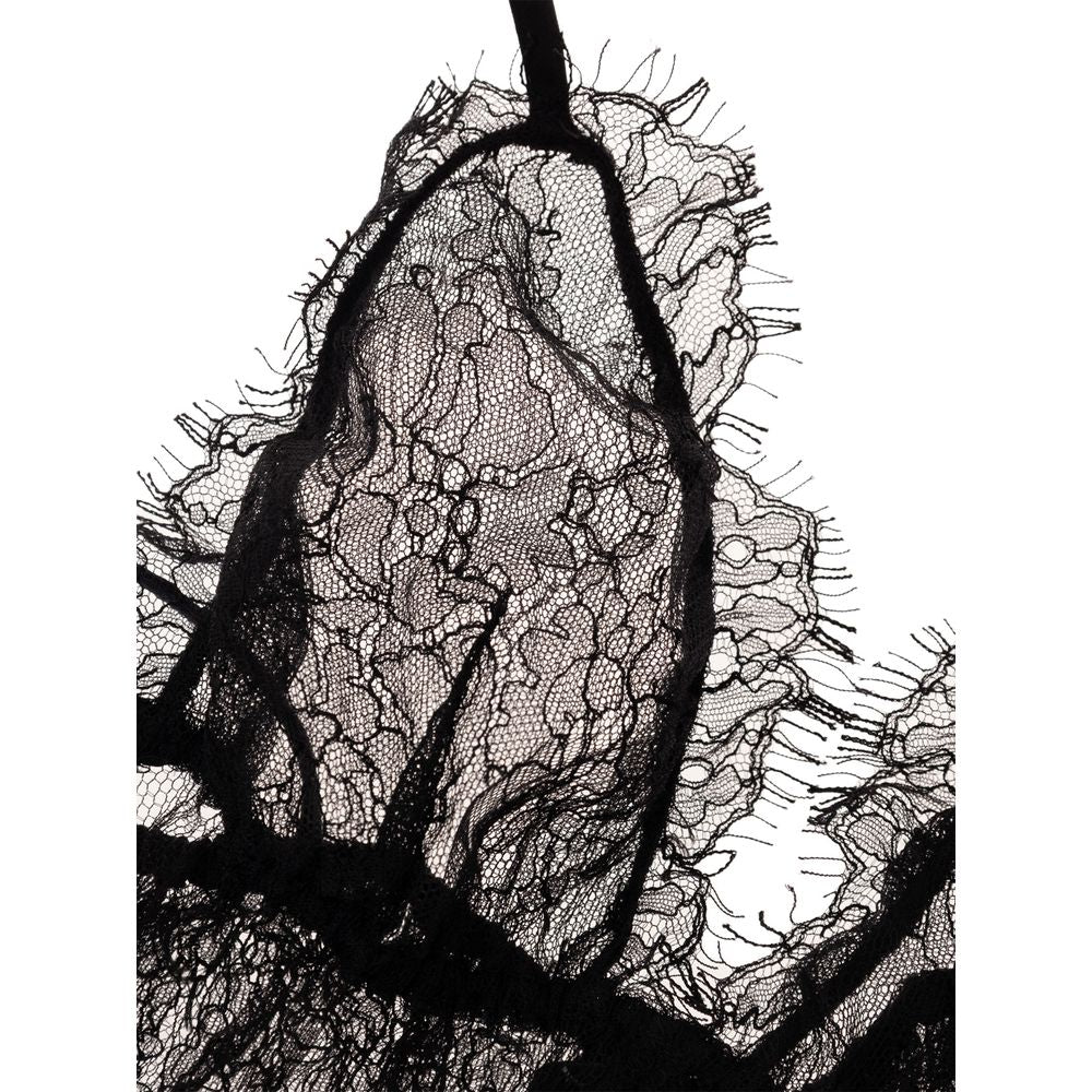 بلوزة من البولي أميد باللون الأسود