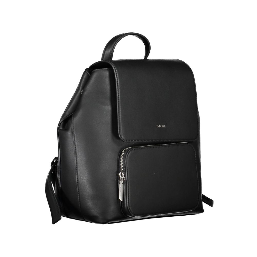 Black Polyester Backpack-Calvin Klein-LabelTerrace.com