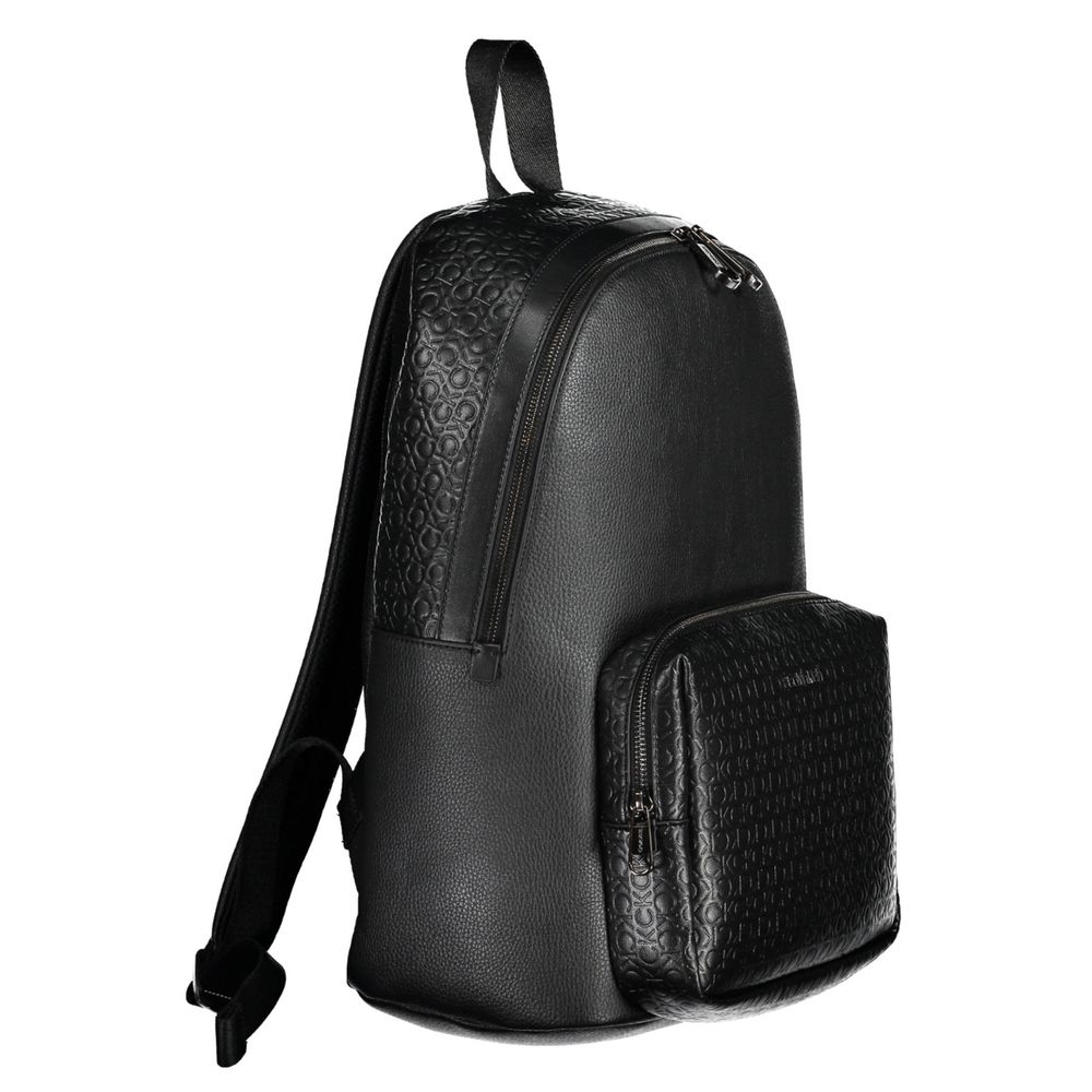 Black Polyester Backpack