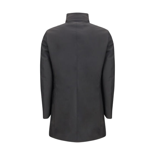 Black Polyester Coat
