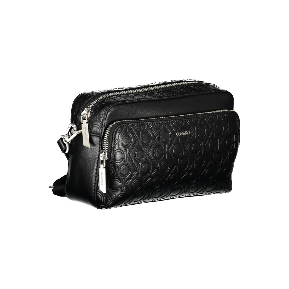 Black Polyester Handbag-Calvin Klein-LabelTerrace.com