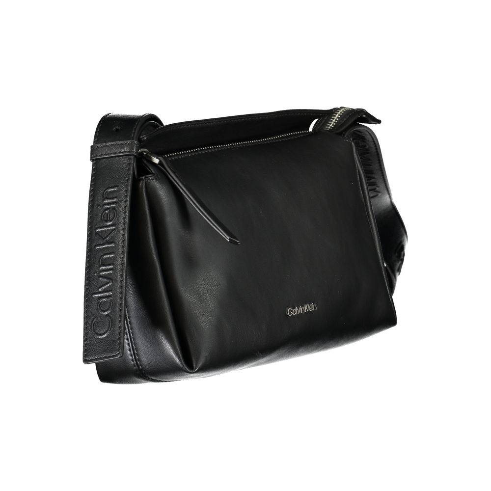 Black Polyester Handbag-Calvin Klein-LabelTerrace.com